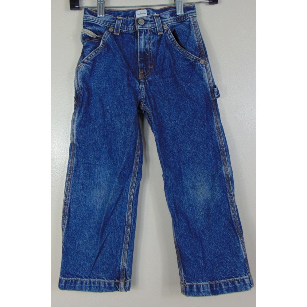 Calvin Klein Jeans Kids Size 6 Y2K Stonewash Carpenter Denim Pants CK 90s 2000's